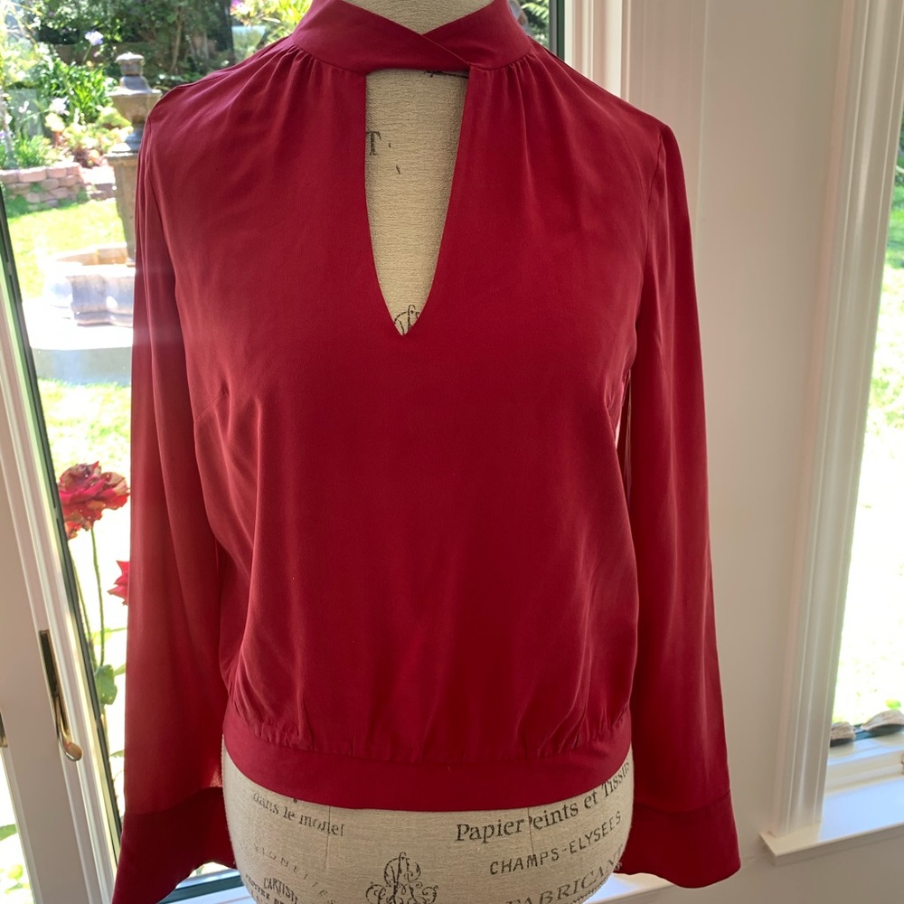 Red blouse